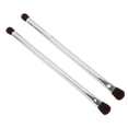thumbnail image 3 of Juego de 2 brochas de sombra de ojos de doble punta, portátiles, de fibra suave plateada, para maquillaje de ojos, herramienta cosmética, 3 of 14