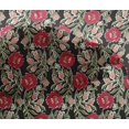 thumbnail image 4 of oneOone Viscose Chiffon Fabric Leaves & Floral Block Decor Fabric Printed BTY 42 Inch Wide, 4 of 5