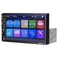 thumbnail image 4 of Jugador de coche Estéreo para automóvil de un solo DIN Monitor de pantalla táctil LCD de 7 pulgadas Reproductor BT MP5 Receptor de radio FM para automóvil Soporte TF / USB / AUX-IN Enlace de teléfon, 4 of 8