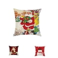 thumbnail image 2 of Advancent Funda de almohada cuadrada de algodón y lino para coche, funda de almohada para cojín navideño Decoración del hogar No.07, 2 of 5