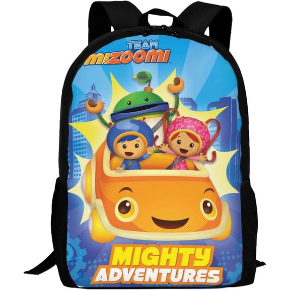 Cartoon Backpacks Team Anime Umizoomi Adjustable Funny Laptop Backpack Double Shoulder Bag for Women Men Climbing Shopping Work