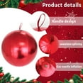 thumbnail image 3 of 15.7" Light-Up Inflatable Christmas Ball - Outdoor Patio Decor, Weatherproof Festive Ornament for Yard, Garden & Christmas Party Decoration, 3 of 4
