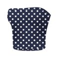 thumbnail image 5 of Amidoa Push-up Womens Bras Strapless Blue Crop-Top Cheeky Polka Dot Bandeau Women Lingerie L, 5 of 5