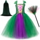 thumbnail image 4 of Disfraz de Hocus Pocus para niños, vestido de tutú para fiesta de carnaval de Halloween, disfraz de bruja Winifred Sanderson verde para niñas, conjunto de ropa elegante, 4 of 5