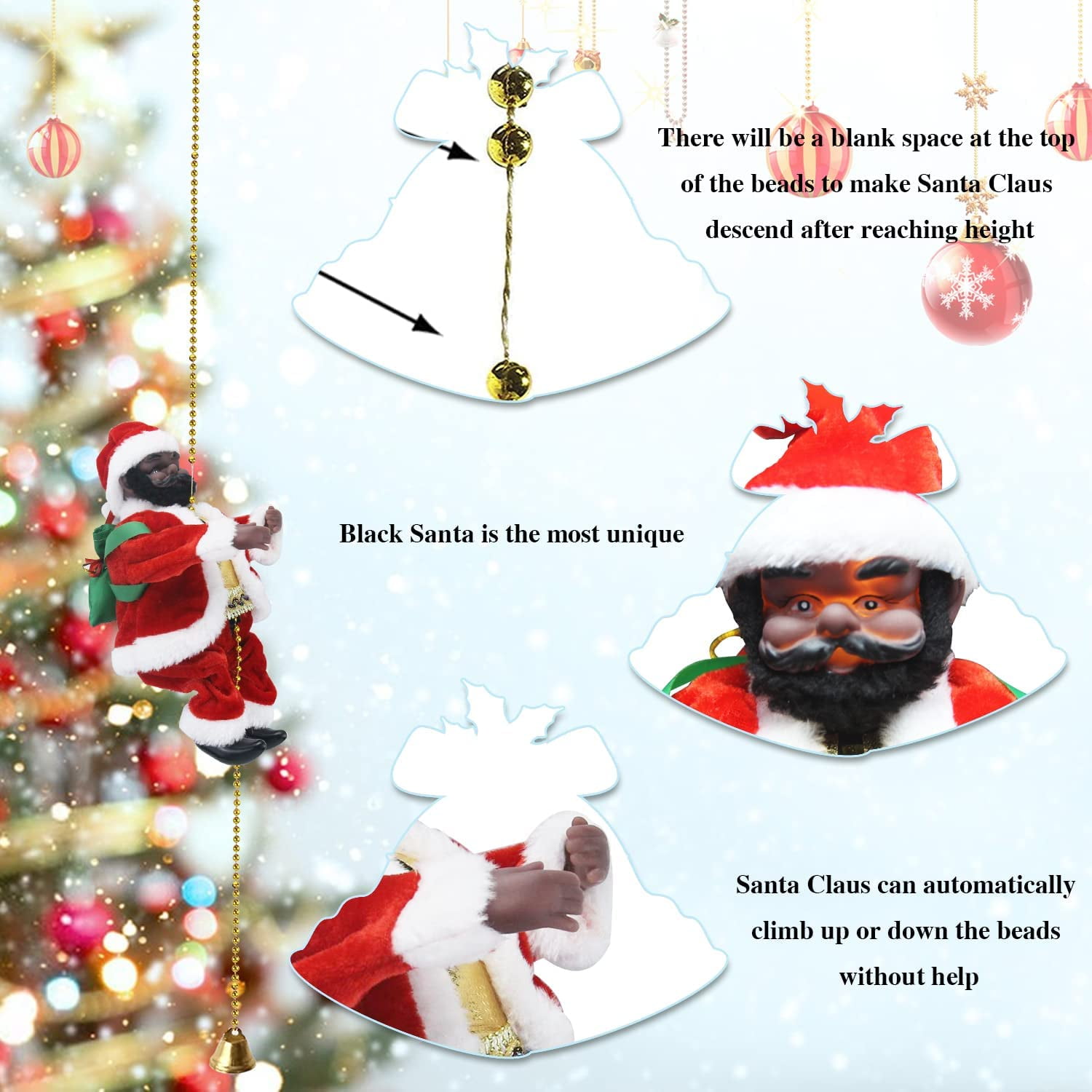 Waterproof LED Black Santa Climbing Ladder Climbing Rope Ladder With Remote  Control Indoor/Outdoor Christmas Decoration From Bian09, $19.88