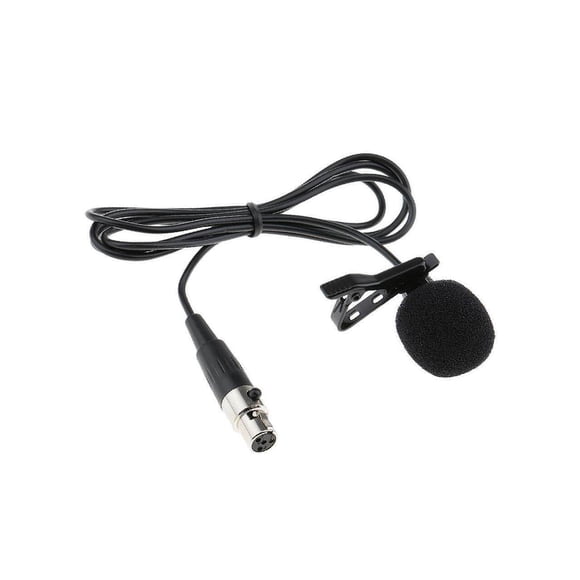 Microphone à Tube sous Vide à Pince pour Lavalier, MINI XLR 4 Broches, Lavalier 4 Broches