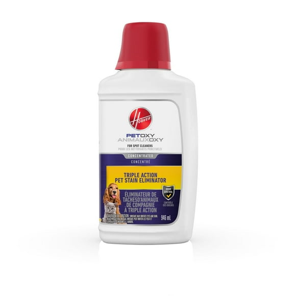 Hoover 32 oz Oxy Pet Carpet and Upholstery Cleaning Solution, Eliminate Urine Stains and Odors, HVR OXY PET PORT