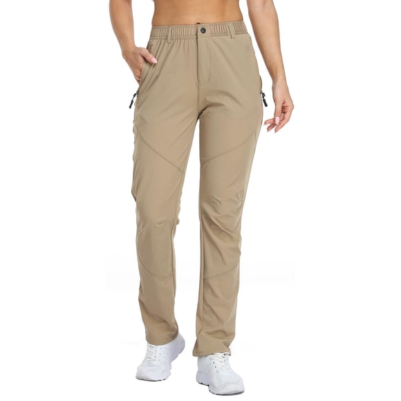 Pantalones de golf SPOSULEI ligeros de secado rápido para mujer Khaki XS