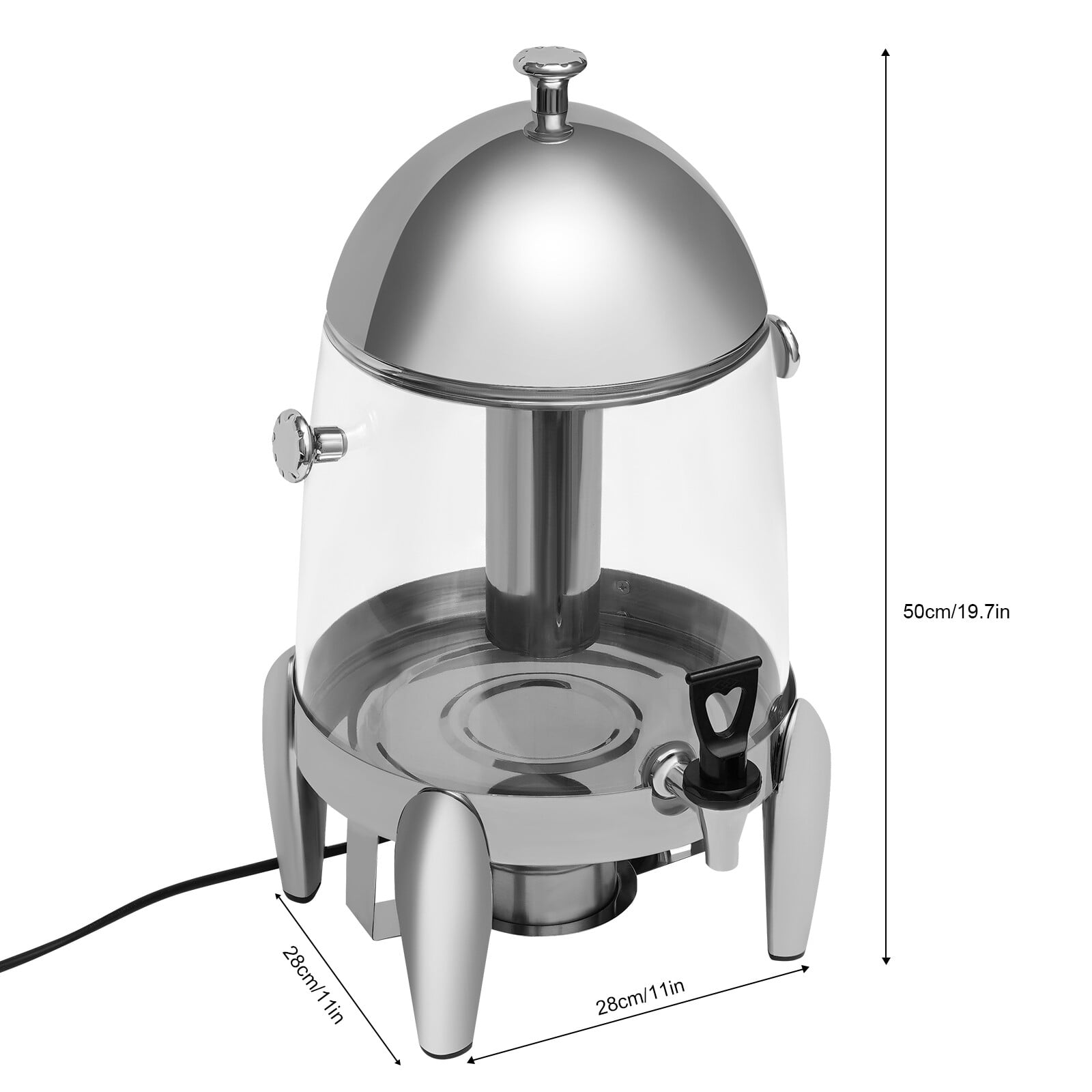 Hot Beverage Dispenser, 3.2-GALLONS 12L Stainless Steel Coffee Chafer Urn Electric for Coffee and Juice