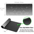 thumbnail image 6 of Computer Desk Mat XXL Mousepad Big Mouse Pad Gaming Desk Mats Office Pad Non-Slip Rubber Base Waterproof with Stitched Edges 35.4 X 15.7 for Game Office, White Grey Geometric, 6 of 7