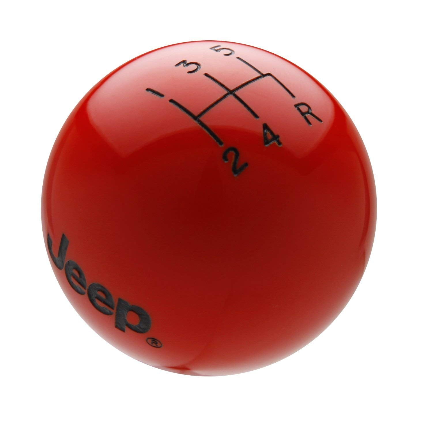 Speed Dawg M507JP-EBK-5RDR Shift Knob (Jeep Logo 5 Speed Reverse Lower Right Shift Knob with