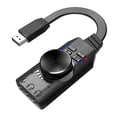 thumbnail image 1 of Methold USB 2.0 Sound Card 7.1 3.5mm 3D Adapter Micphone Audio Earphone For LaptopPC Cables de audio/vídeo, 1 of 1