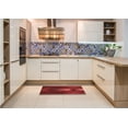 thumbnail image 6 of Ahgly Company Machine Washable Indoor Rectangle Transitional Cranberry Red Area Rugs, 2' x 4', 6 of 7
