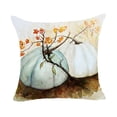 thumbnail image 6 of Guanhe 4Piece Thanksgiving Pillow Cover Pumpkin Short Plush Home Decor Sofa Office Pillow Cushion Cover Party Supplies & Decor, 6 of 7