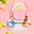 thumbnail image 3 of Bonito bolso de hombro de silicona con burbujas de empuje de aguacate, juguete para niños y adultos con autismo (rosa) Likrtyny juguetes de los niños, 3 of 9