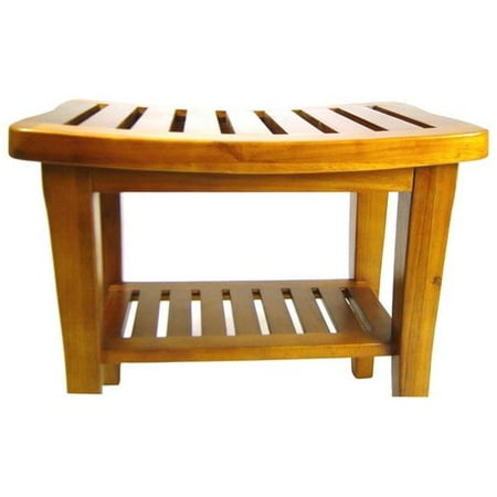 - 20 x 17.5 x 13.5 Genuine Teak Bench - Teak