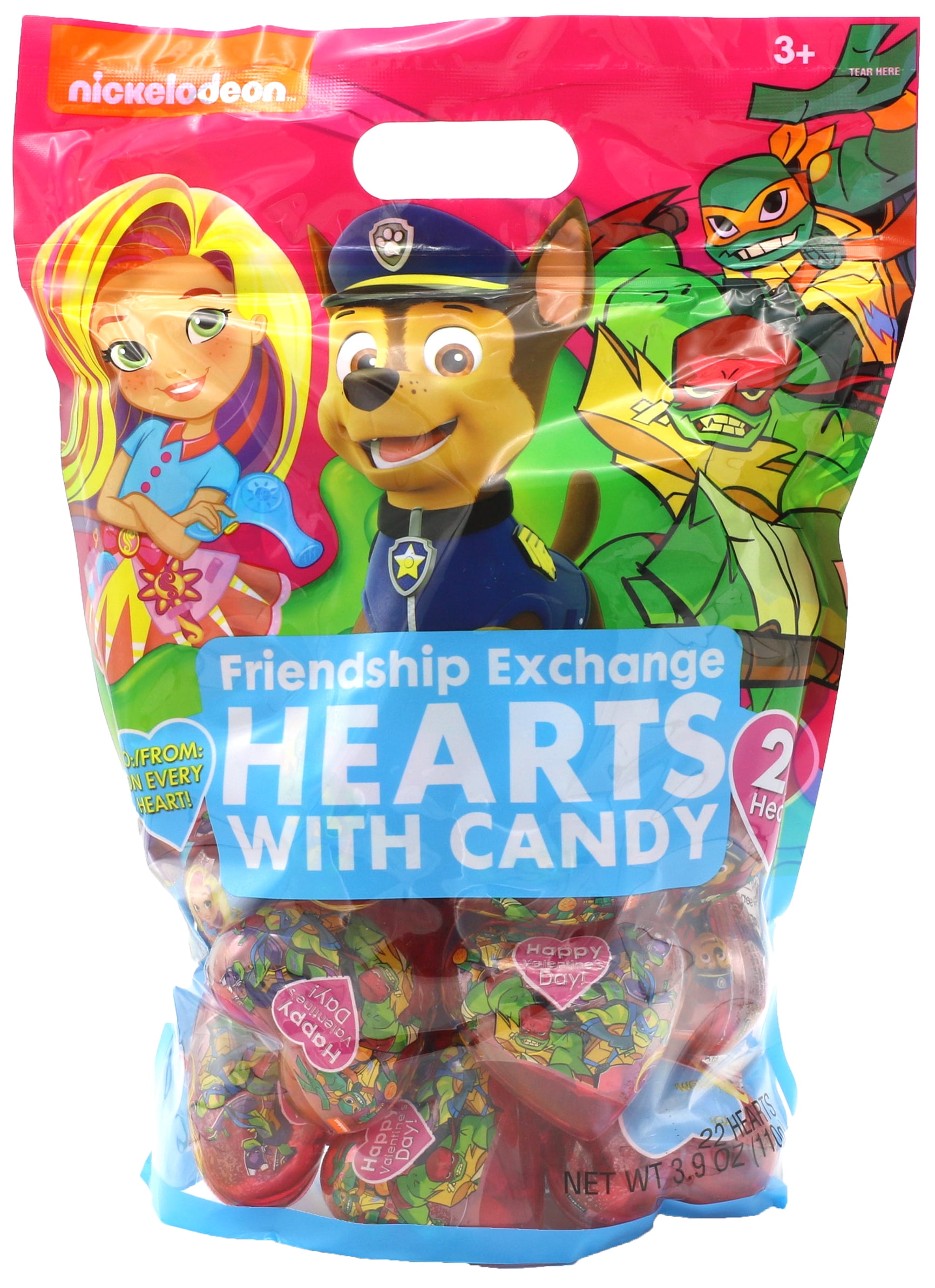 Frankford Nick Jr. Candy Filled Hearts Fex, 3.88 Oz., 22 Count
