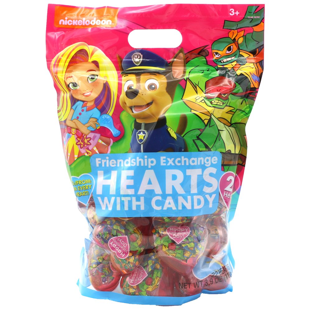 Frankford Nick Jr. Candy Filled Hearts Fex, 3.88 Oz., 22 Count
