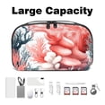 thumbnail image 3 of Coral Charger Organizer, Hard Drive Bags, Pocket Cord Organizer, Cable Organizer Clips - Oxford Fabric Waterproof Digital Storage Pouch, 3 of 6