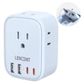 thumbnail image 1 of Adaptador de Corriente LENCENT Azul Plegable con 4 Salidas y 4 Puertos USB, 1 of 8