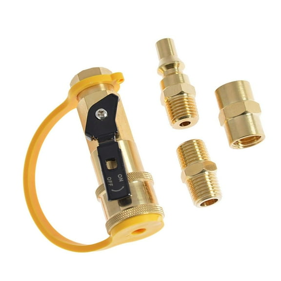 Yammee Propane Quick Connect Fittings with Shutoff Valves Propane Hose Metal Connectors