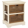 thumbnail image 4 of Safavieh Saule 2 Tiroirs Armoire de Rangement en Blanc, 4 of 5