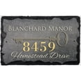 thumbnail image 2 of Beautifully Handcrafted and Customizable Slate Home Address Plaque, 2 of 6