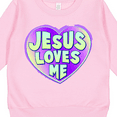 thumbnail image 3 of Inktastic Jesus Loves Me Toddler Sweatshirt, 3 of 4