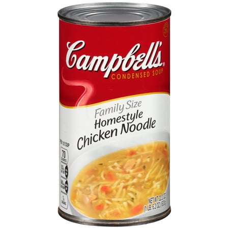 Campbell's Family Size Homestyle Chicken Noodle Soup 22.2oz - Walmart.com