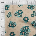 thumbnail image 1 of oneOone Cotton Poplin Light Brown Fabric Floral & Geometric Sewing Material Print Fabric By The Yard 42 Inch Wide, 1 of 4