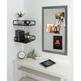 thumbnail image 4 of DesignOvation Bosc Transitional Fabric Pinboard, 27.5 x 43.5, Gray, Linen Bulletin Board for Wall, 4 of 5