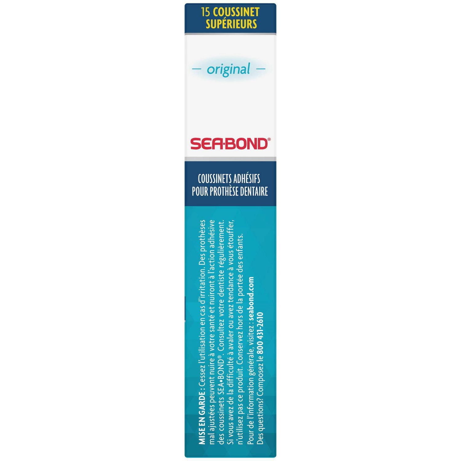 Sea-Bond Denture Adhesive Original Uppers, 15 Count