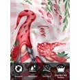 thumbnail image 7 of Red Gnomes Cloth Napkins Set of 8 Reusable Dinner Napkins, Valentine Roses Love Leaves Pink Plaid Cocktail Napkin Washable Table Napkins for Wedding/Holiday Party/Baby Shower 20"x20", 7 of 7
