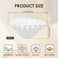 thumbnail image 2 of 200Pcs Small Coffee Filter Uniform Water Flow Basket Coffee Filter Paper Efficient Filtration Coffee Strainer Paper for Home, 2 of 11