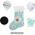 thumbnail image 3 of Coolnut 17.7 Inch Christmas Stockings, 2 PCS Chamomiles Pattern Presonalized Large Stocking Sock for Family Holiday Xmas Party Decorations, 3 of 7