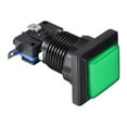 thumbnail image 4 of Juego Botón de Presión 34x34 Cuadrado 12V Interruptor de Botón Iluminado LED con Microinterruptor para Juegos de Video de Arcade Verde 1 pieza, 4 of 5