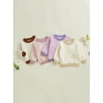 thumbnail image 3 of Baby Toddler Boys Girl Knit Sweaters 3 6 9 12 18 24 Months 2T 3T 4T 5T Long Sleeve Round Neck Bunny Embroidery Pullover Toddler Winter Tops, 3 of 9