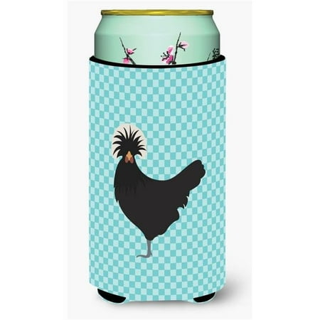 

Polish Poland Chicken Blue Check Tall Boy Beverage Insulator Hugger