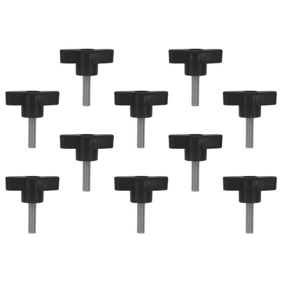 10 Pcs Stainless Steel Thumb Screw Thread Thumbscrew Topper Screws Black