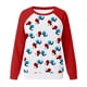thumbnail image 3 of Gibobby Sudadera Mujer Moda Sudadera con capucha y cuello redondo informal sin sombrero con estampado de angelito para mujer (Rojo, S), 3 of 4