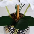 thumbnail image 2 of Moyic Hermosa decoración vegetal para el hogar | La decoración floral brillante agrega refinamiento a la flor artificial de la habitación Flores artificiales amarillo corazón blanco, 2 of 6