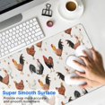 thumbnail image 4 of Long Mouse Pads for Desk,White Chicken Egg Pattern Desk Mats on Top Of Desks, Desk Mouse Pad Extra Large with 3mm Non-Slip Base and Stitched Edge for Gaming,Office,Work,Home 31.5x15.7in, 4 of 5