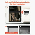 thumbnail image 2 of KFFKFF RV Screen Door Protector, 22.5 x 20 Inch Grille, Simple Installation and Removal, Durable Ventilated Mesh, Aluminum Alloy Entry Guard for Pet Safety, Black, 2 of 9