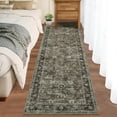thumbnail image 3 of Machine Washable Area Rug 2ft*6ft/4*6ft/5ft*7ft/8ft*10ft/9ft*12ft, Vintage Indoor Carpet with Non-Slip Backing, Low Pile Stain Resistant Oriental Carpet, Traditional Home Decor Floor Decoration for Li, 3 of 9