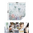 thumbnail image 5 of Green Jellyfish Coastal Cloth Napkins Washable Set of 1,Summer Beach Coral Starfish Nautical Reusable Dinner Table Napkins Cloth Bulk for Weddings Kitchen Restaurants Hotel Events Party 20 x 20 Inch, 5 of 9