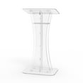thumbnail image 1 of FixtureDisplays® Podium en Acrylique Plexiglas Clair Lutrin Chaire d'Église 1803-311-NEW, 1 of 7