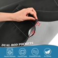 thumbnail image 7 of FREEAMG Wolf Mountain Half Window Tier Curtains 24 Inch Blackout Thermal Insulating Kitchen Linen Tier Curtains for Kitchen,Bathroom,Cafe, 7 of 7