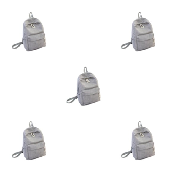 Minnieouse Color sólido Reemplazo Elegante Fácil de combinar Gran capacidad Cremallera Niñas Bolsa Regalo de cumpleaños Gris Type2 NO2