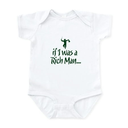

CafePress - If I Was A Rich Man... Infant Bodysuit - Baby Light Bodysuit Size Newborn - 24 Months