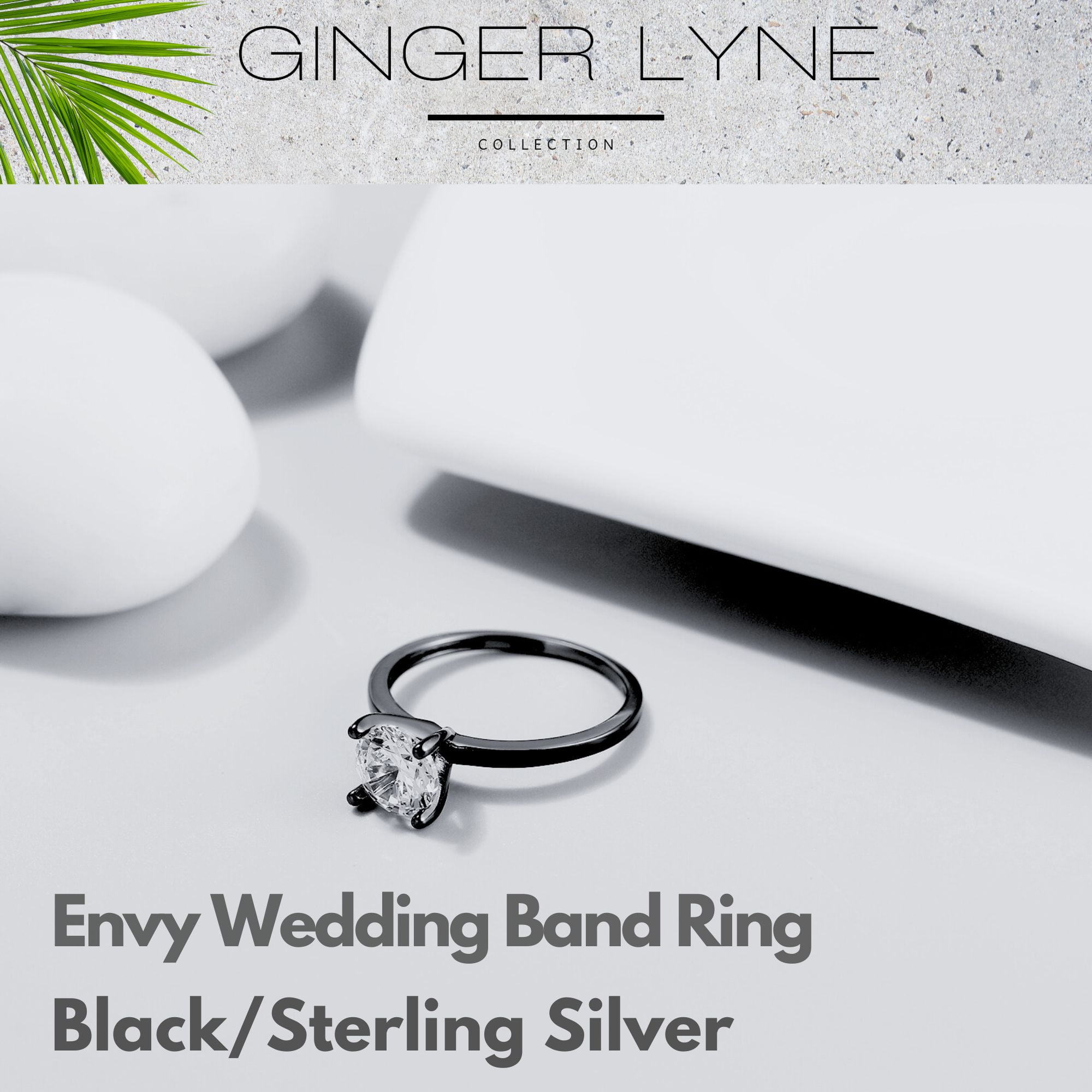 Envy Solitaire 1.25 Ct Engagement Ring for Women Promise Ring for Her Cubic Zirconia Sterling Silver Ginger Lyne